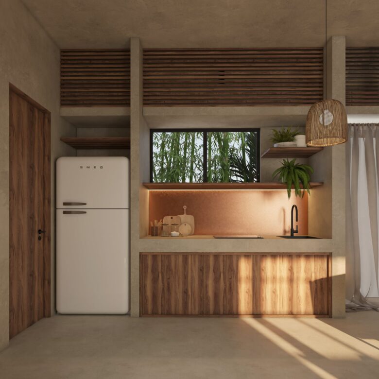 Fábrica Tulum Departamentos con Alberca en Venta en la selva maya.