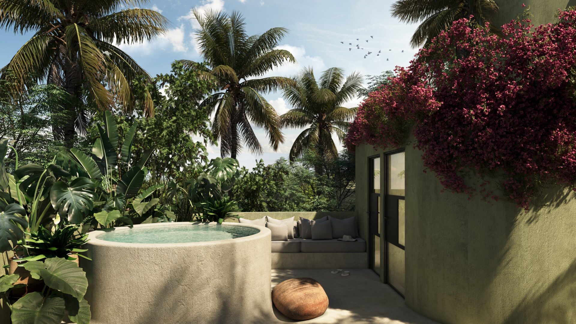 Fábrica Tulum Departamentos con Alberca en Venta en la selva maya.