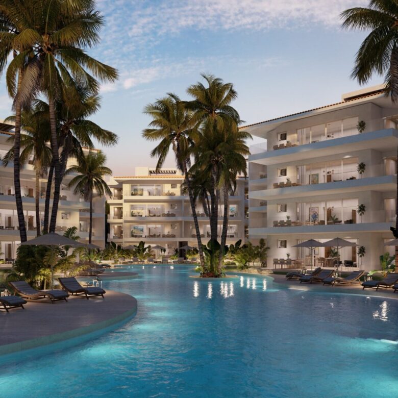 Aqua Marina Puerto Aventuras departamentos en venta de 2 recámaras play investments