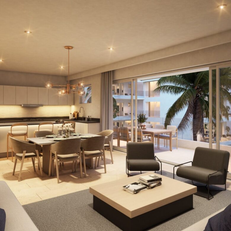 Aqua Marina Puerto Aventuras departamentos en venta de 2 recámaras play investments