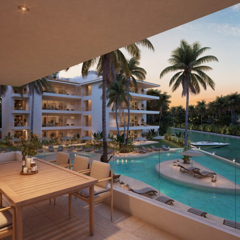 Aqua Marina Puerto Aventuras departamentos en venta de 2 recámaras play investments