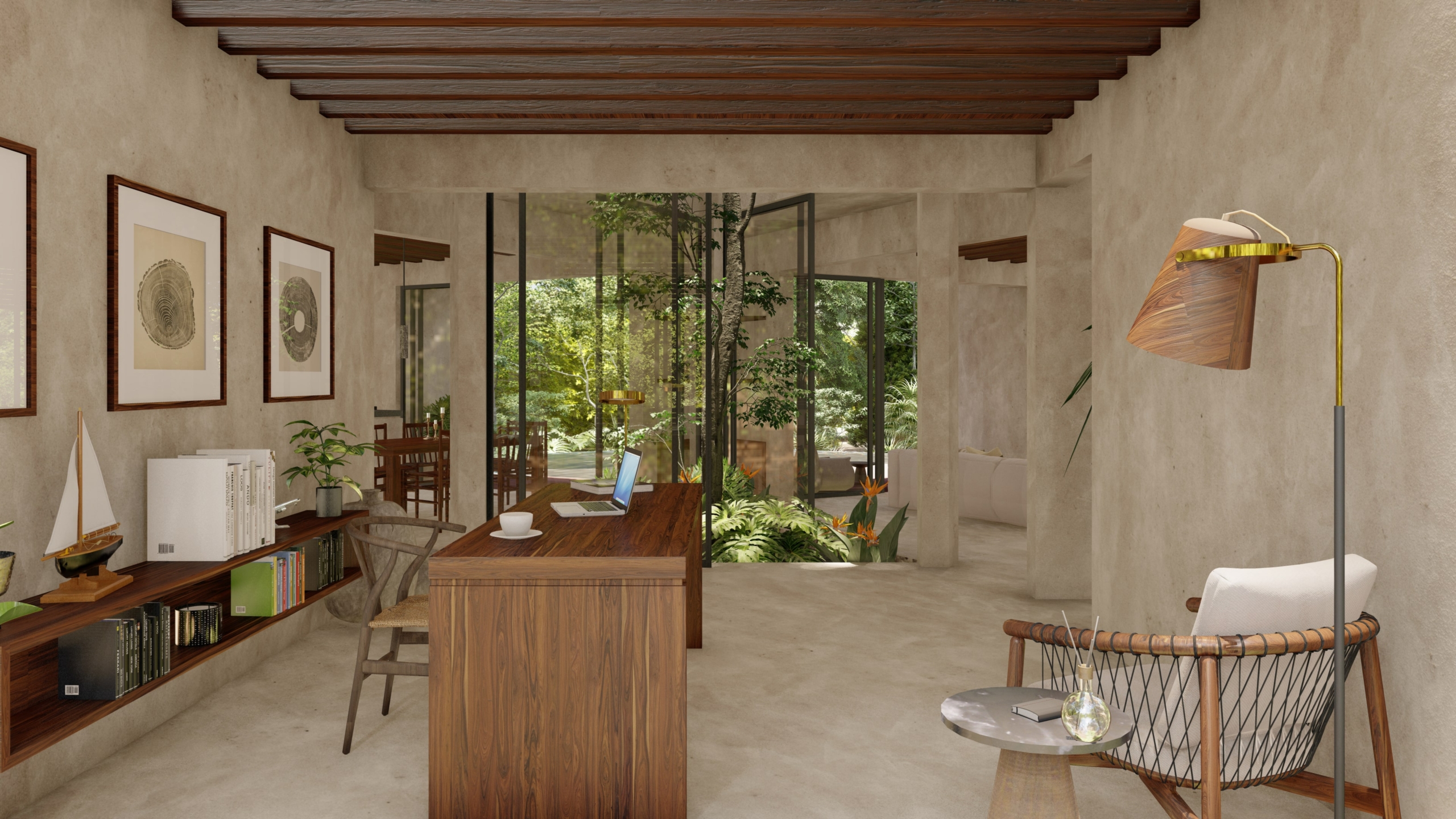 Villa Colmena modelo 4 recámaras con alberca privada dentro de Beecheii Tulum | Preventa exclusiva Play Investments propiedades en Tulum
