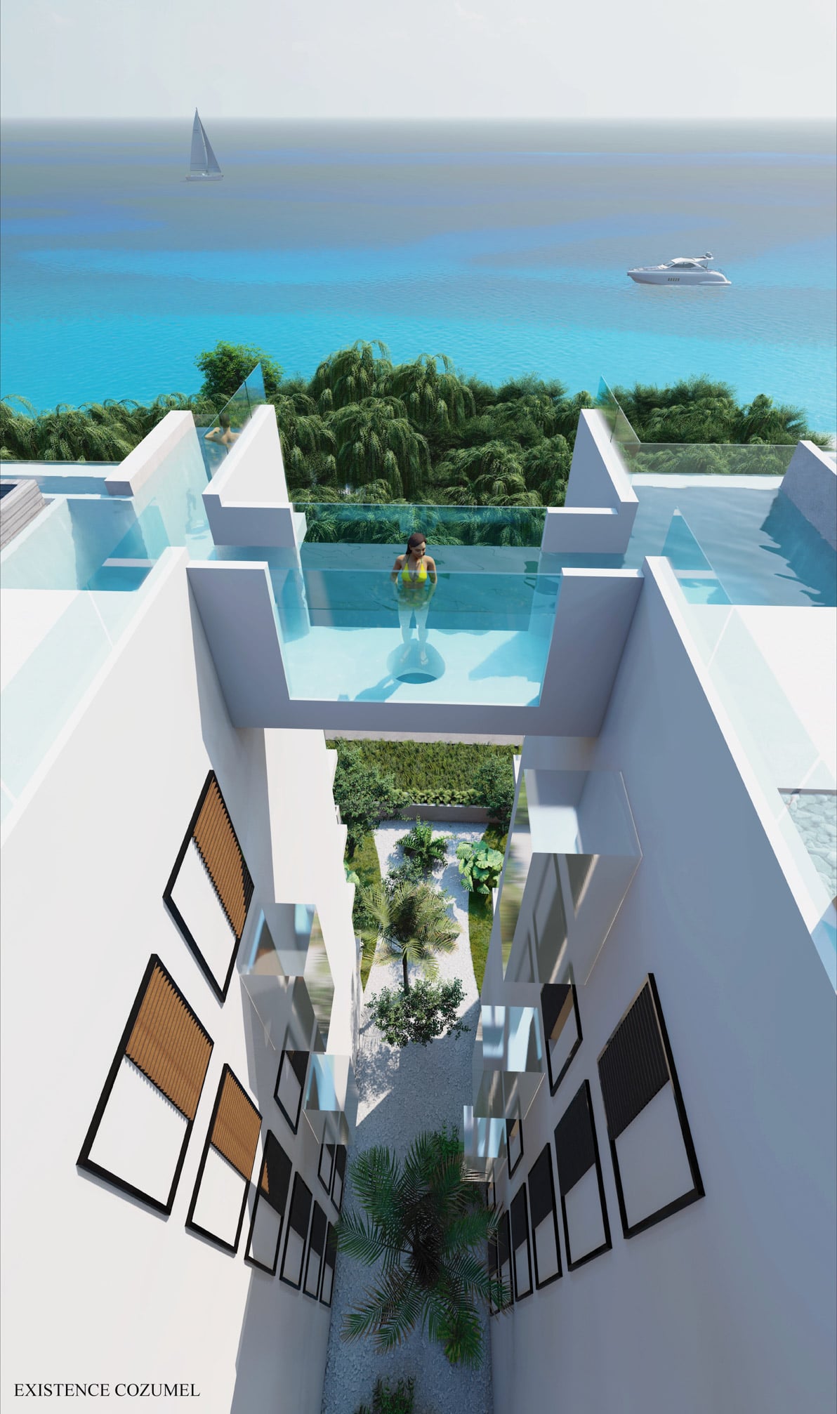 Existence Residence | Condos de lujo en preventa en Cozumel Beachfront Con acceso privado al beach club, ubicado a solo unos pasos, Existence combina lujo, comodidad y la belleza natural del Caribe. Precios desde $388,000 USD.